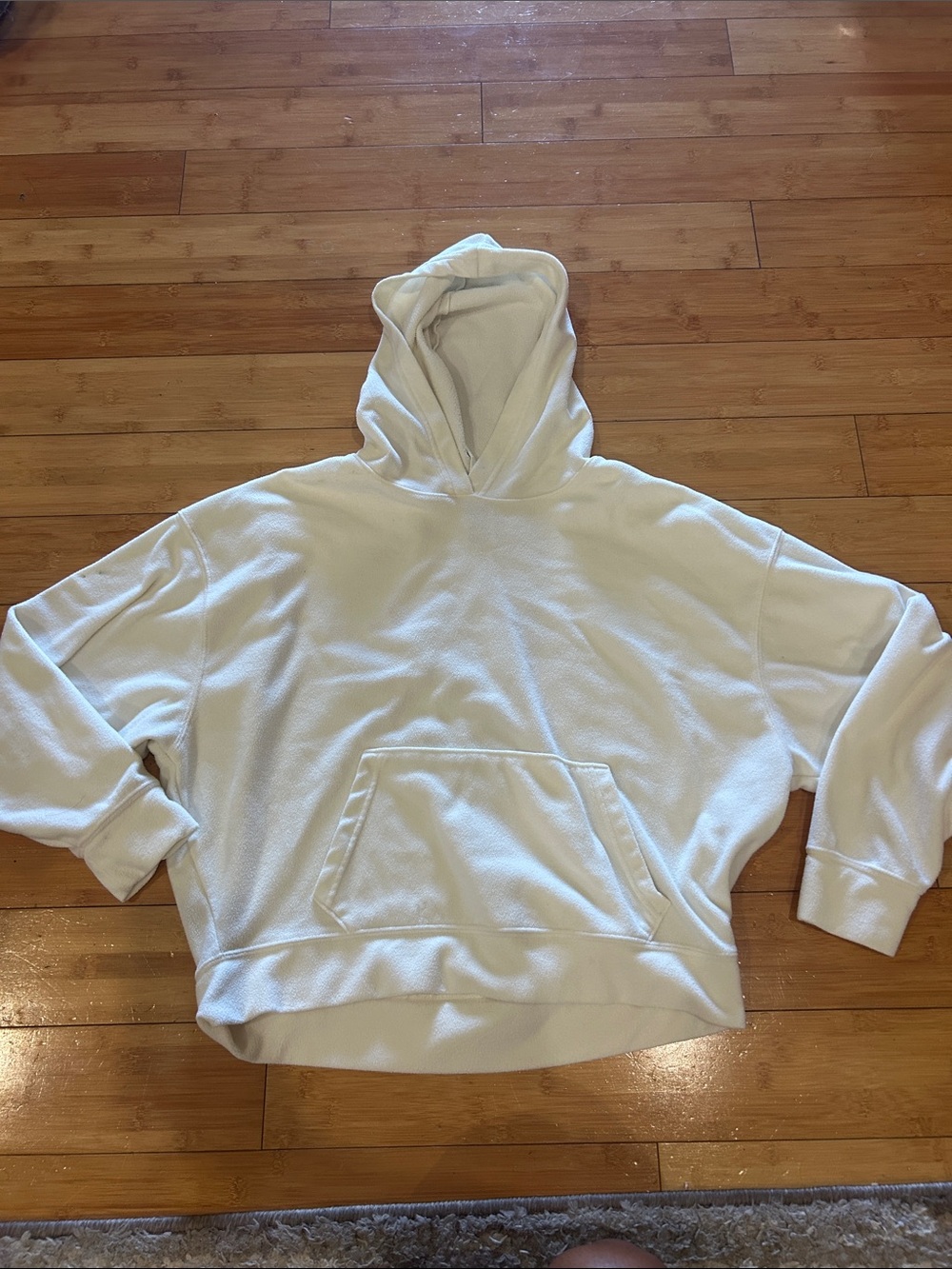 PINK Victoria's Secret Cream Hooded Pullover